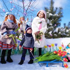 Поздравление с 8 Марта от моих Zwergnase и не только