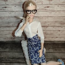 Блузка, рубашка для девочек 1/6 (Барби, Интегрити, экшен)