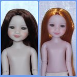 Новые парики для кукол 22-24 см, 8-9 inch