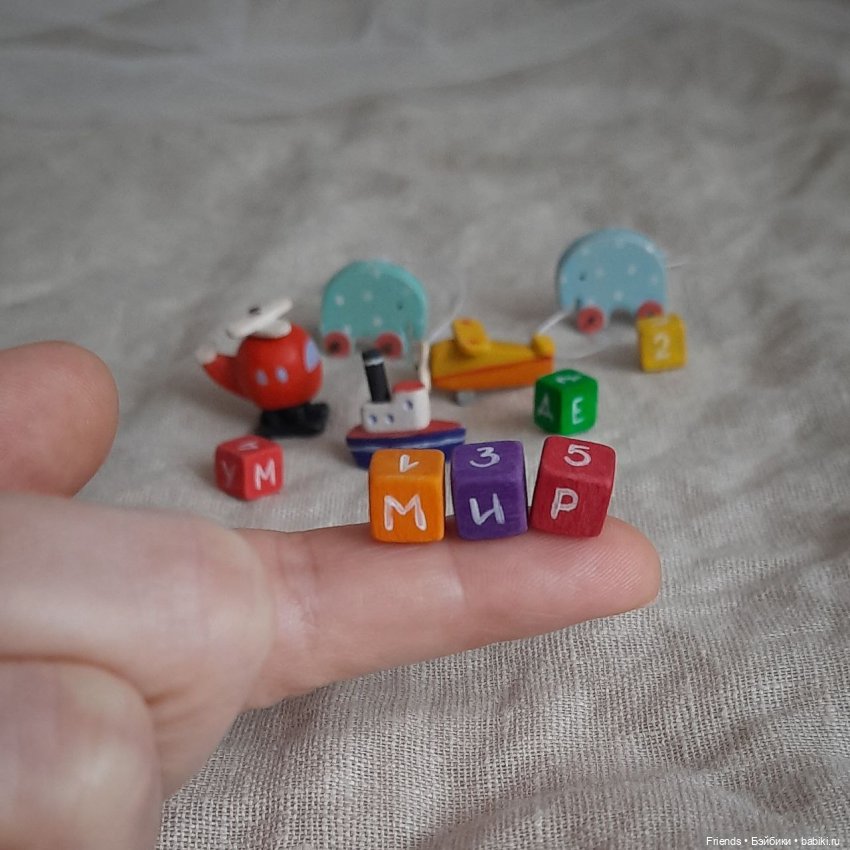 Деревянные игрушки для кукол и мишек - Friends Teddy