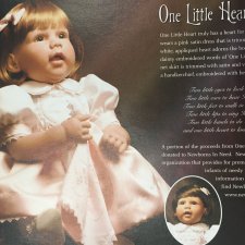 Сладенькая парочка “One little heart” Lee Middleton doll от автора Reva Schick
