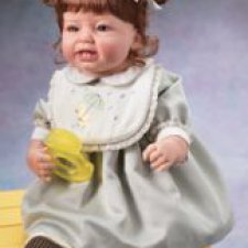 “Teething blues” Lee Middleton doll от автора Reva Schick