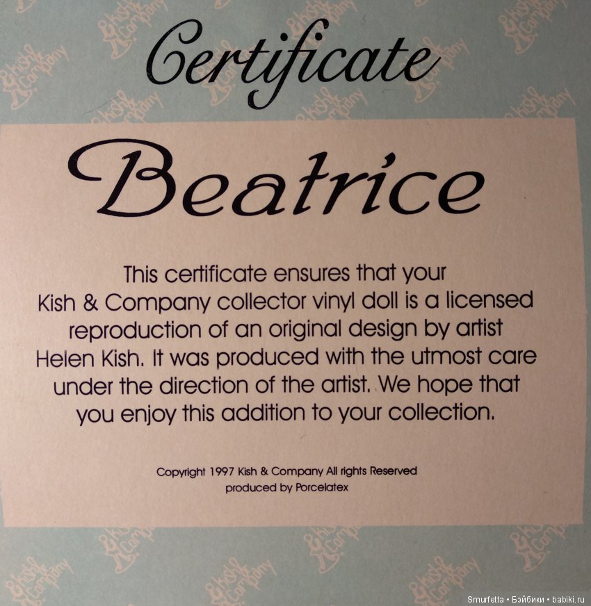 Сошедшая с картины — Куклы Helen Kish (Хелен Киш): Riley (Райли) (фото 3)