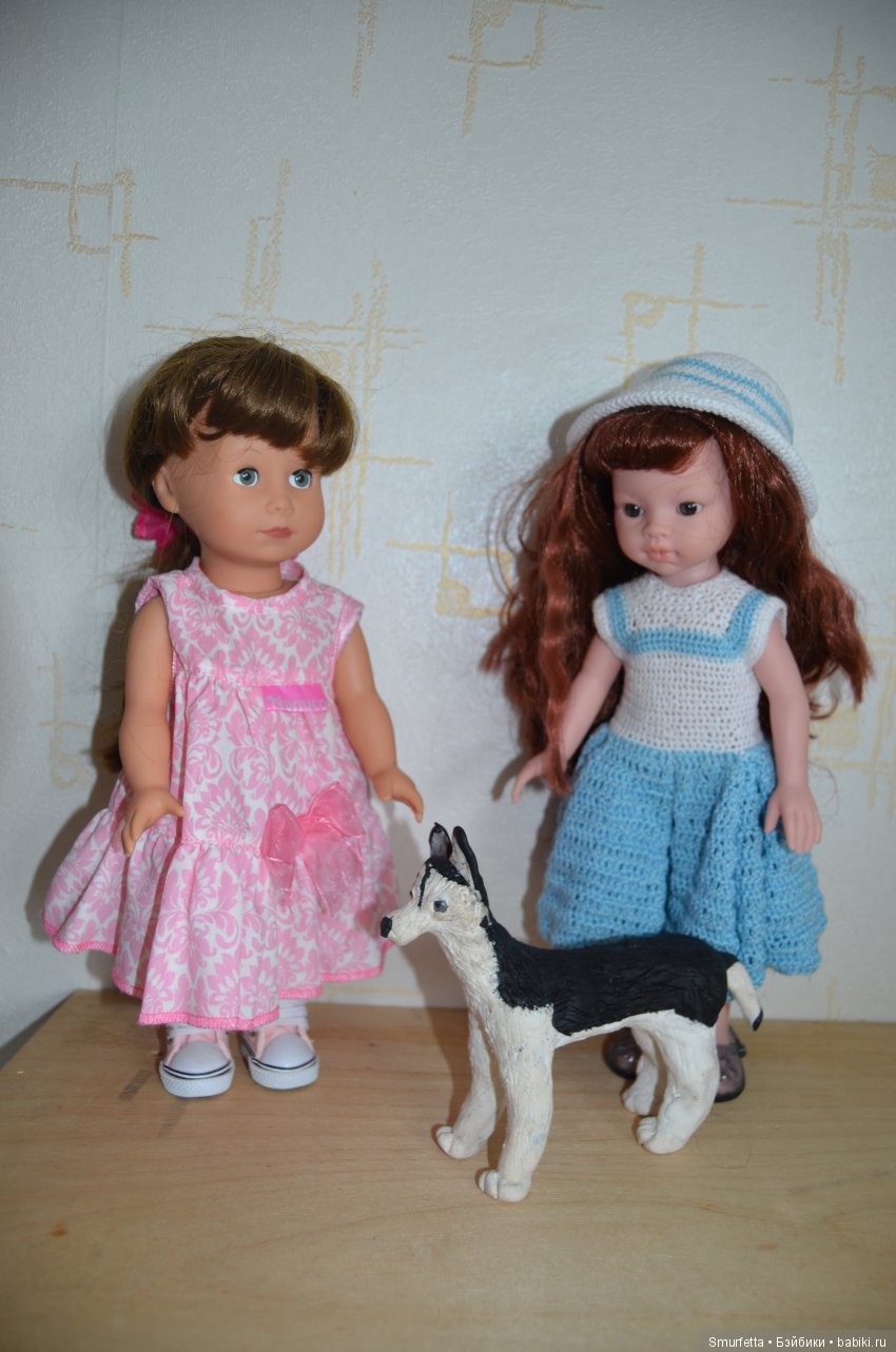 Лечение лысой куклы и создание хаски из полимерной глины (фото 10)