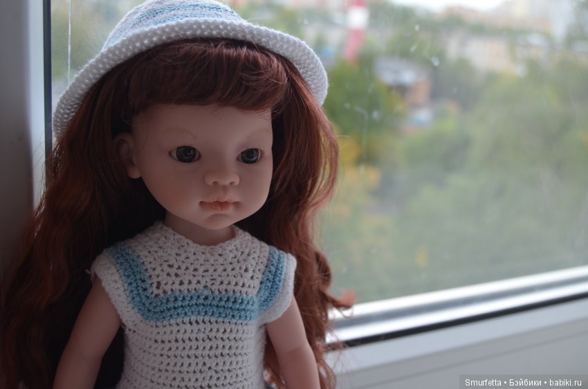 Лечение лысой куклы и создание хаски из полимерной глины (фото 5)