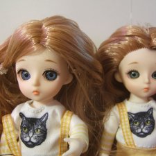 Куколки похожие на баболи. И их сёстры-подростки. Замена глаз