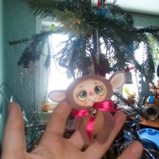 Олененок текстильный