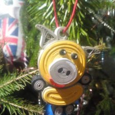 Новогодние игрушки из бумаги