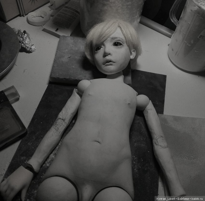 Процесс работы над второй шарнирной куклой, часть 3 (фото 9)