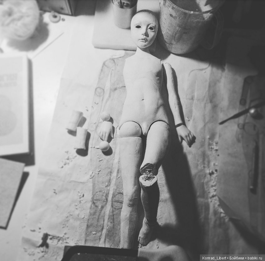 Процесс работы над второй шарнирной куклой, часть 3 (фото 3)