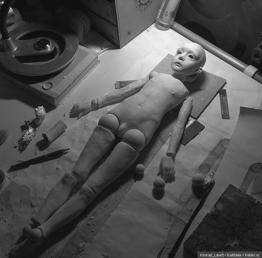 Процесс работы над второй шарнирной куклой, часть 3 (фото 5)