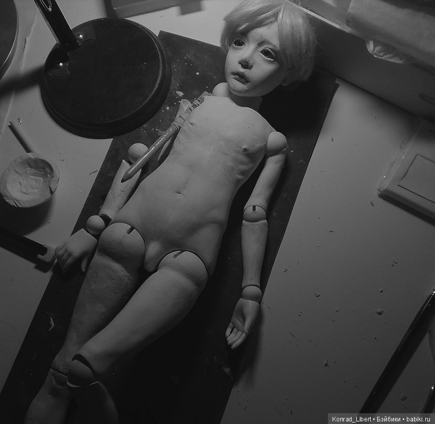 Процесс работы над второй шарнирной куклой, часть 4 (фото 5)