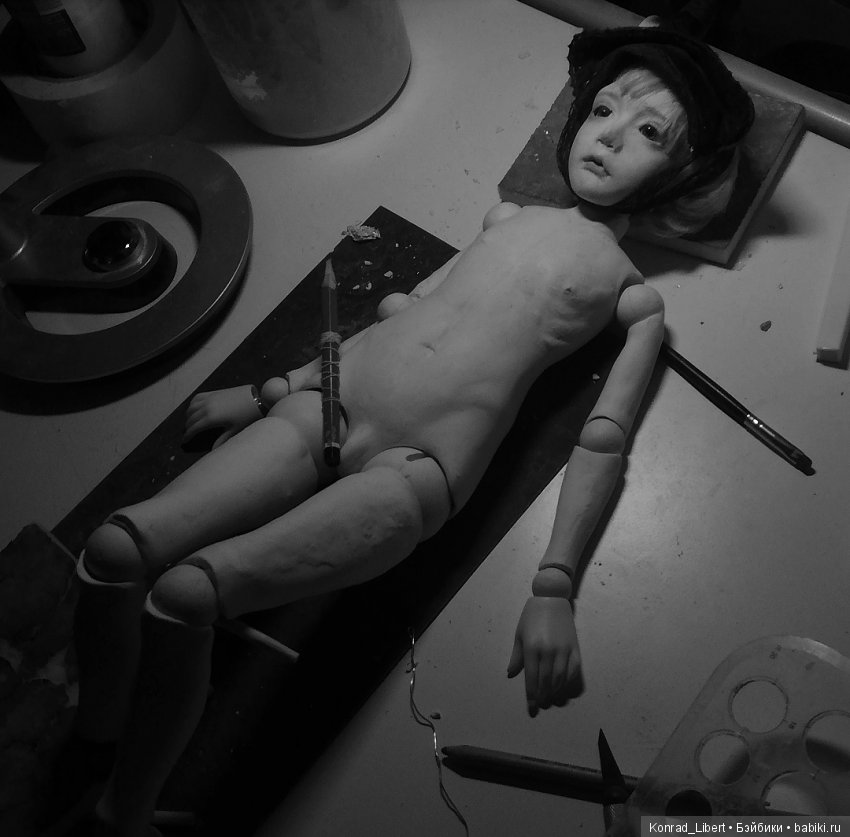 Процесс работы над второй шарнирной куклой, часть 4 (фото 2)