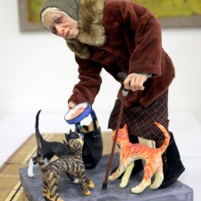 "Кискина бабушка" на выставке "Куклы с характером. Перезагрузка"