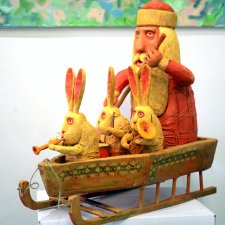 "Дед Мазай" на выставке " Куклы с характером. Перезагрузка"