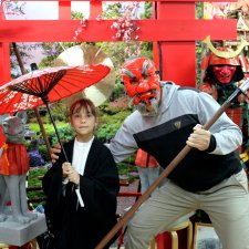 Фото после мастер-класса на выставке "Япония. Куклы, сказки и легенды"