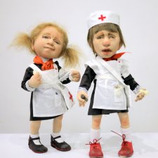 "Мы с Тамарой" на выставке "Куклы с характером. Четвертая высота"