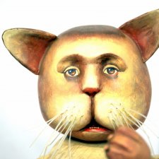 "Кот с мышкой" на выставке "Куклы с характером. Четвертая высота"