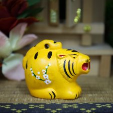 Тигр-колокольчик на мастер-классе выставки "Япония. Куклы, сказки и легенды"