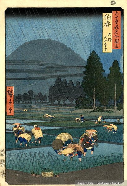 Японская деревня, полевые работы | Бэйбики Японская деревня, полевые работы (фото 2)