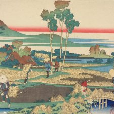 Японская деревня, полевые работы...