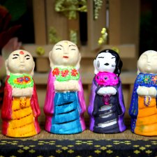 Дзидзо на день рождения на мастер-классе выставки "Япония. Куклы, сказки и легенды"