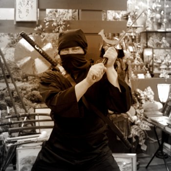 Ниндзя на выставке "Япония. Куклы, сказки и легенды"