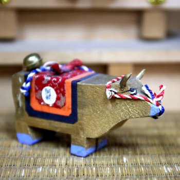 Бычок канабэко уси на выставке "Япония. Куклы, сказки и легенды"