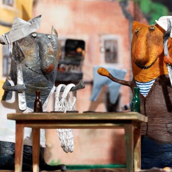 "Доминошники" на выставке "Куклы с характером. Четвертая высота"