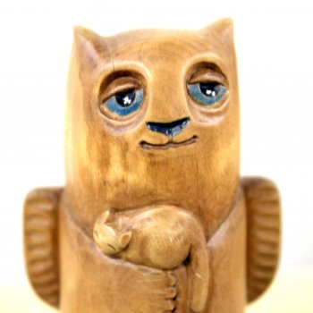 "Кошачий ангел" на выставке "Куклы с характером. Четвертая высота"