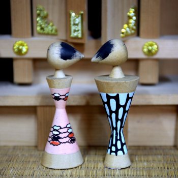 Парные кокэси на выставке "Япония. Куклы, сказки и легенды"