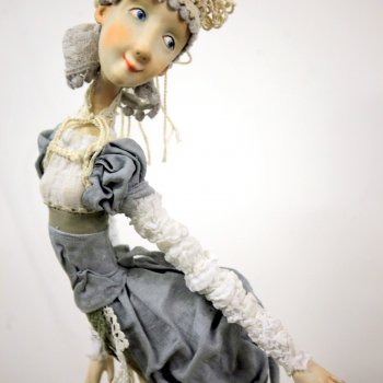 "Веселая ткачиха" на выставке "Куклы с характером. Четвертая высота"