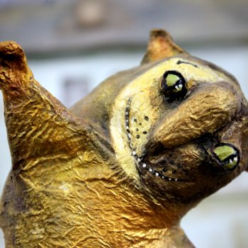 "Лунный кот" на выставке "Куклы с характером. Четвертая высота"