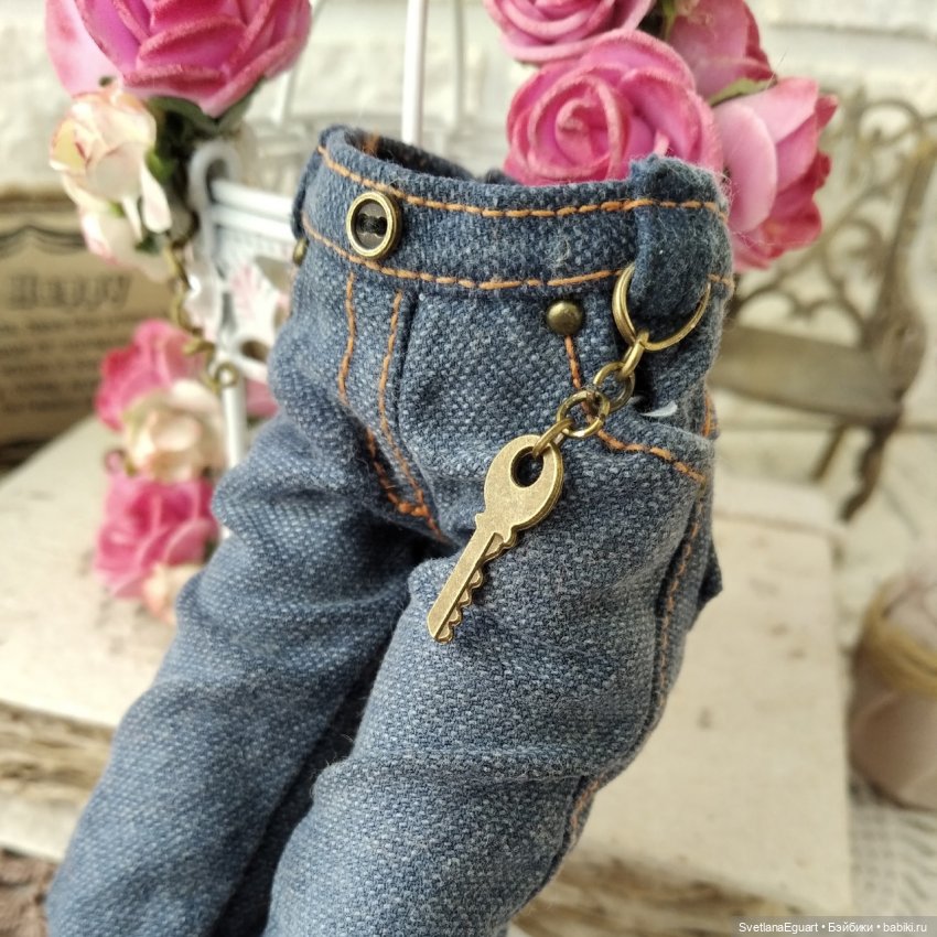 Джинсы для кукол. Немного процесса (фото 9)