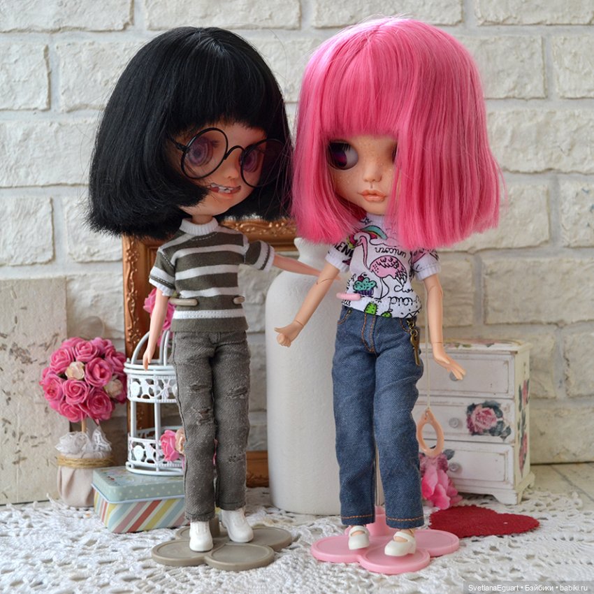 Джинсы для кукол. Немного процесса