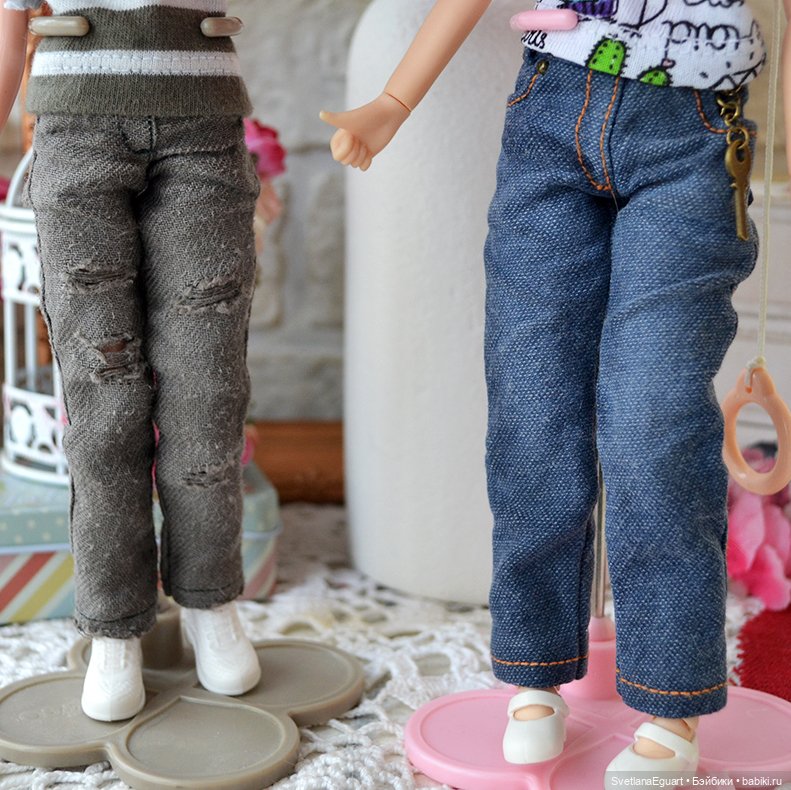 Джинсы для кукол. Немного процесса (фото 10)