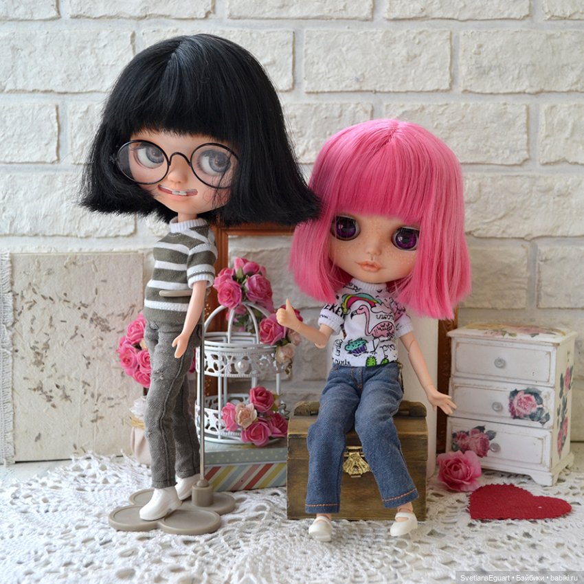 Джинсы для кукол. Немного процесса