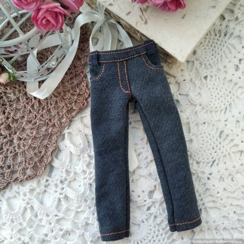 Джинсы для кукол. Немного процесса (фото 3)