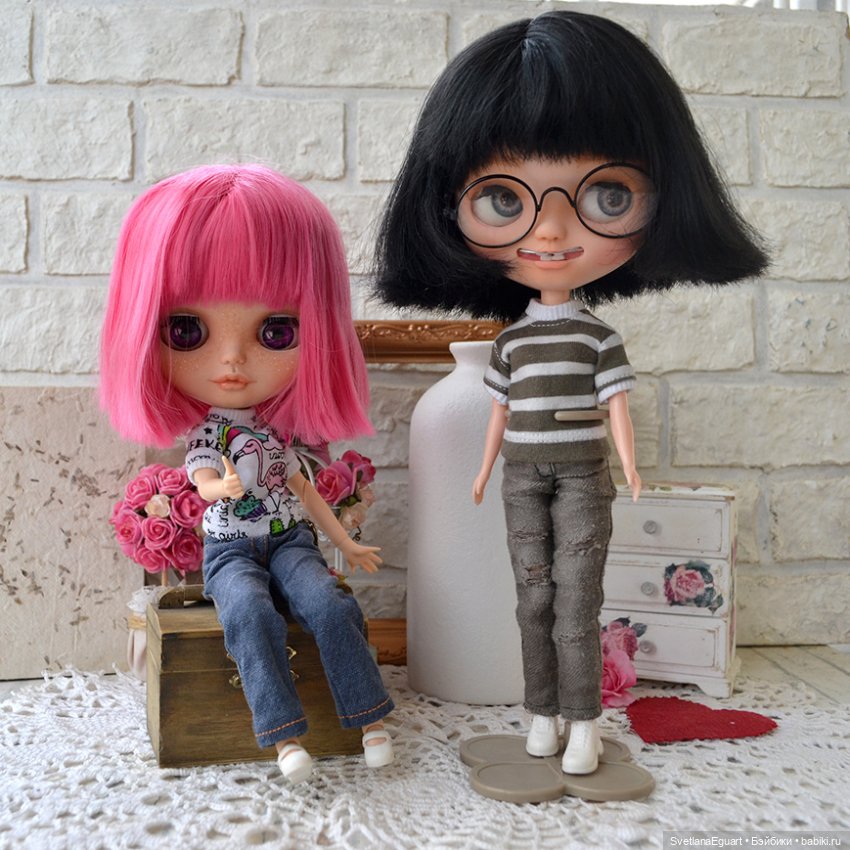 Джинсы для кукол. Немного процесса