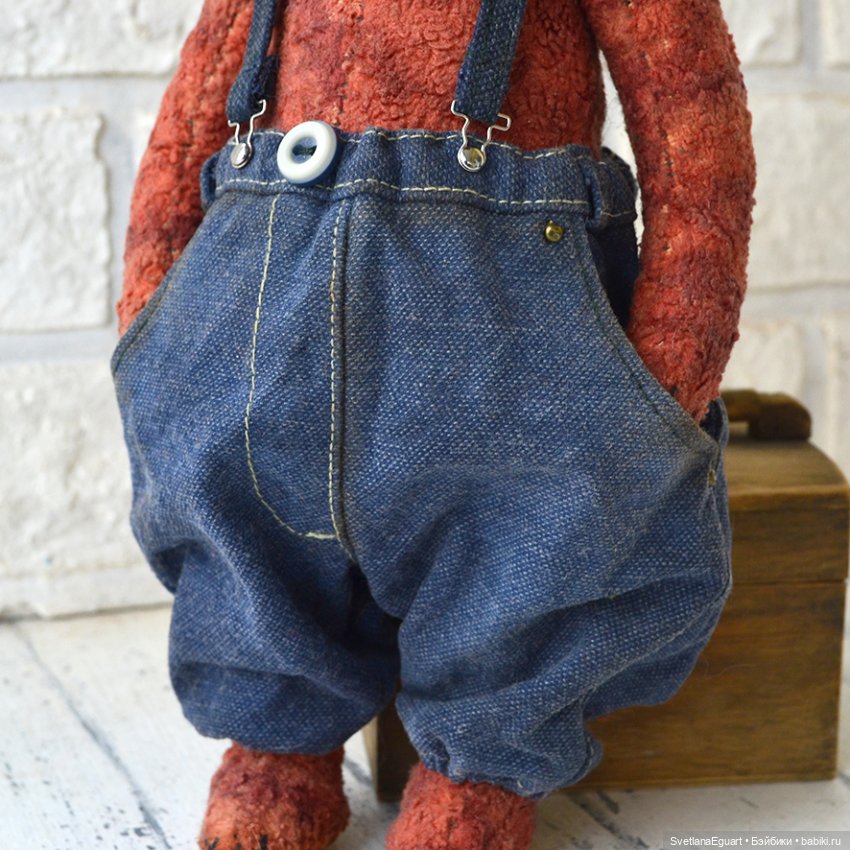 Джинсы для кукол. Немного процесса