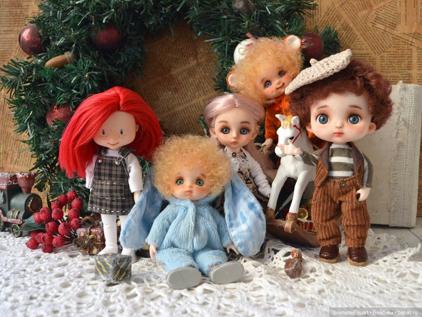 Бабольки Алёша и Русик + выкройка и глазки