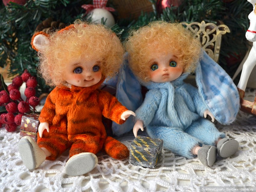 Бабольки Алёша и Русик + выкройка и глазки