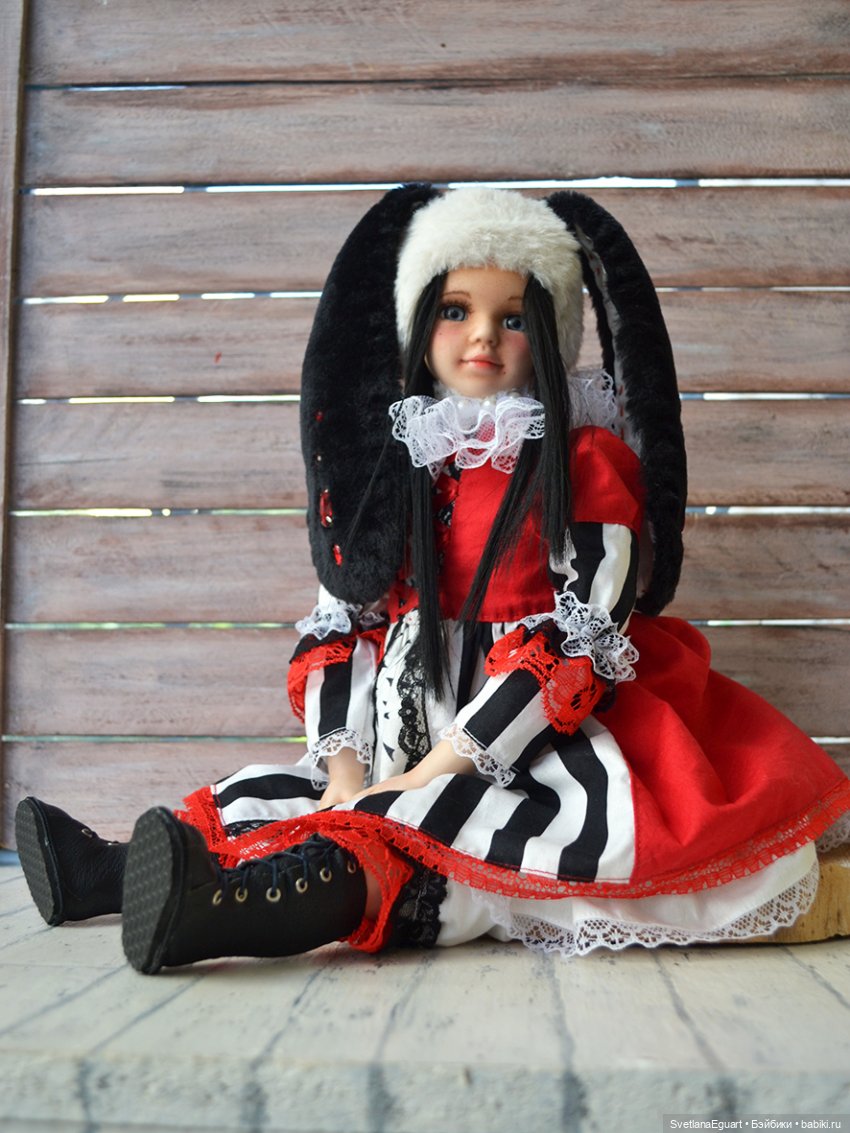 Зайка Селена — Реставрация и преображение кукол: ремонт