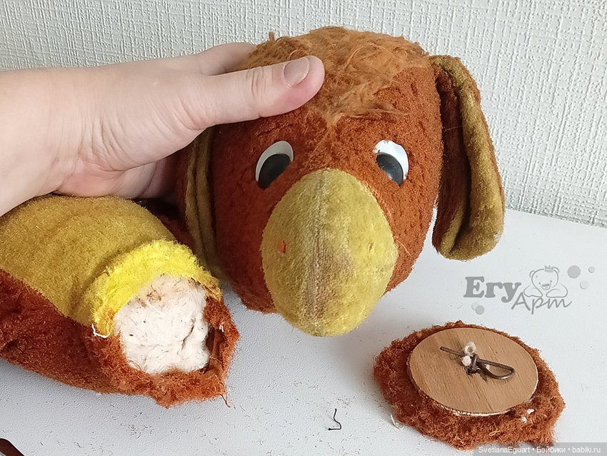 Реставрация ослика — Реставрация и преображение кукол: ремонт (фото 9)