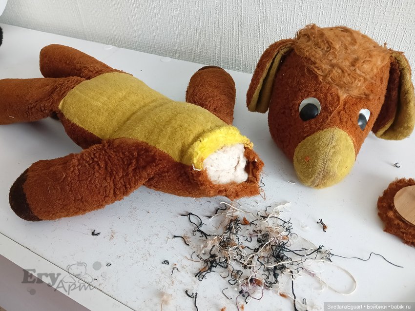 Реставрация ослика — Реставрация и преображение кукол: ремонт (фото 8)