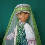 Русский костюм для винтажной днепропетровской куклы Настеньки (Наташи) ростом 76 см