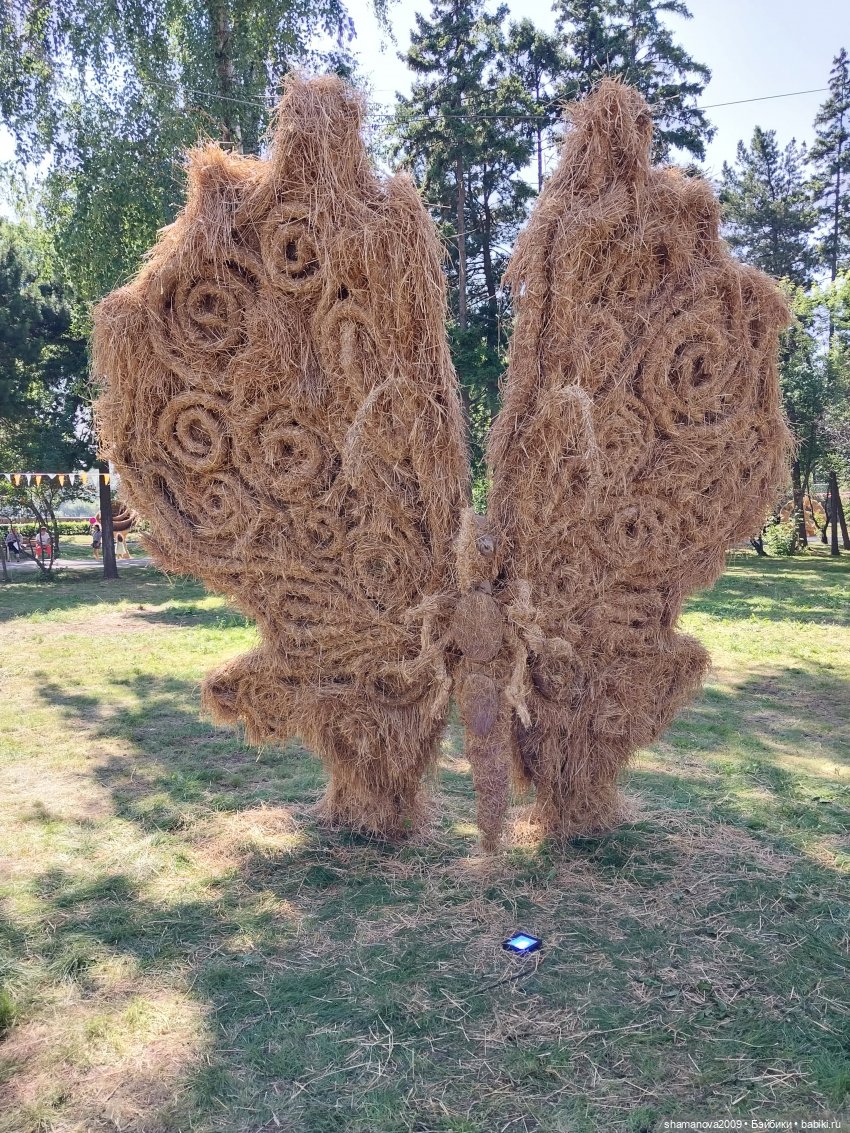 Фестиваль арт-объектов из соломы на набережной Иркутска (фото 10)