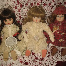 "Три сестры, три создания нежных...", авторские куклы из Германии начала 80-х от мастера HEY