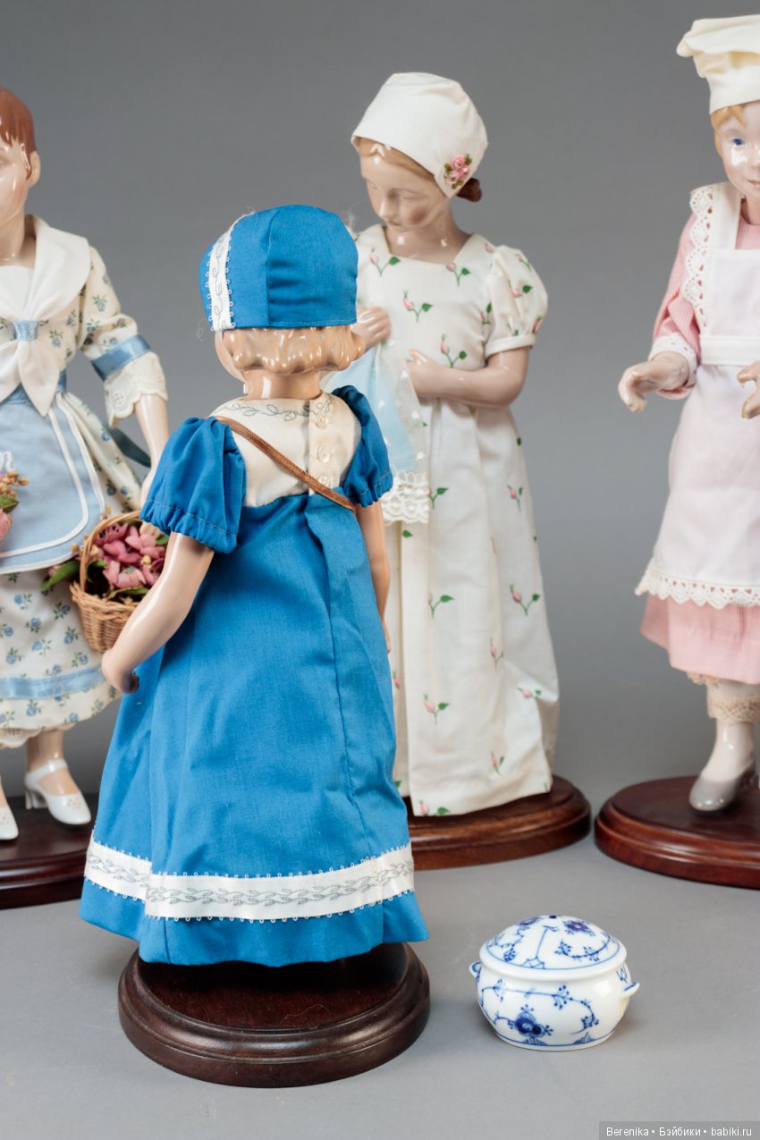 7 кукол от датской фарфоровой мануфактуры Bing & Grøndahl