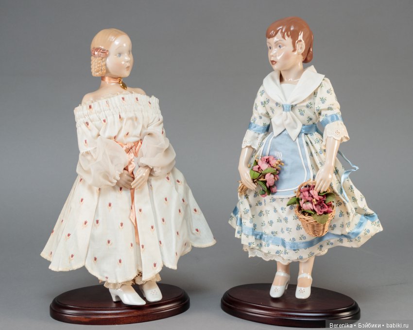 7 кукол от датской фарфоровой мануфактуры Bing & Grøndahl